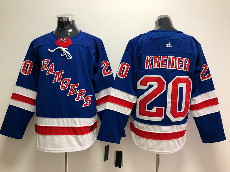 Men's New York Rangers Chris Kreider #20 Blue Jersey
